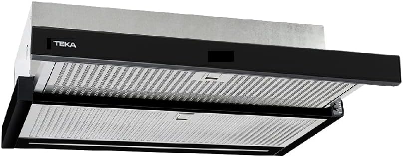 Teka Dunstabzugshaube, 60 cm, Schwarz/Silber, 40436822 /Inselhaube /5 Geschwindigkeiten der Turbine +