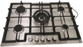 Gasline Gasherd, 220- 240 V- 50-60 Hz 1.2 W, Edelstahl, Silber, Einbau, 5 flammig, Gaskochfeld, GAG75INX Edelstahl