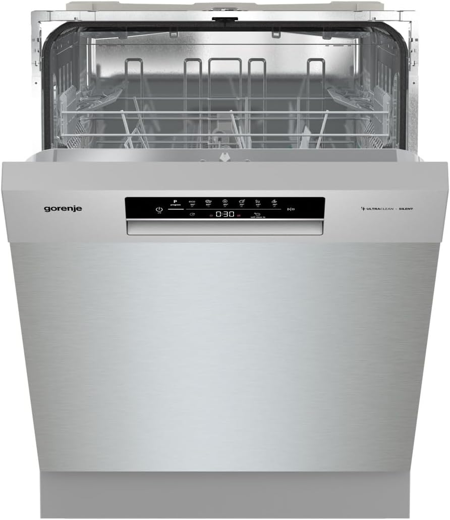 Gorenje Geschirrspüler, Grau, GU642E90X /Unterbaugerät/59, 9 breite/13 Maßgedecke/6 Programme/Total