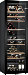 Bosch Weinkühlschrank, 186 x 60 cm, Schwarz, Serie 6 mit Glastür KWK36ABGA