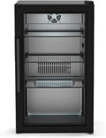 Getränkekühlschrank, 63 L, Weiß, cozze® Elements, Kompressor-Kühlung 3, 10 °C, Glastür, LED-Innenlicht, 3 Glasablagen