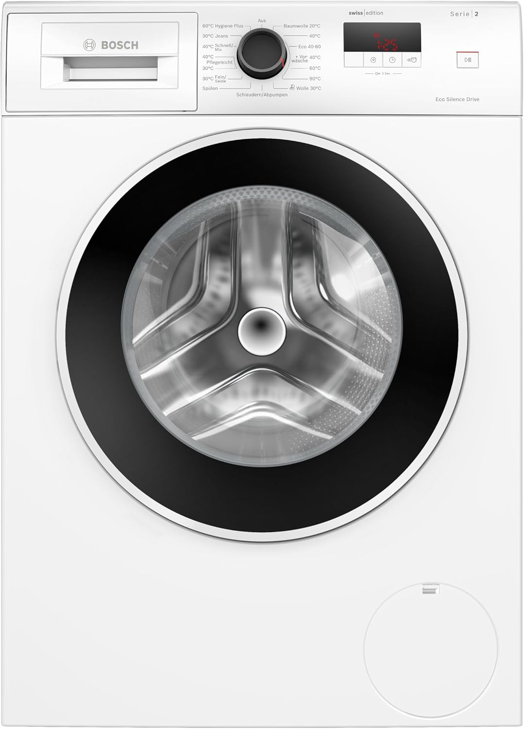 Bosch Waschmaschine, 7 kg, Weiß, Serie 2 1400 UpM Speed Perfect WGE0240 V