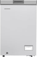 HCF Gefrierschrank, 100 L, Weiß, HM100CSE++ Tisch, leiser Betrieb, EnergieklasseE, flexible linke/rechte Tür, energiesparend
