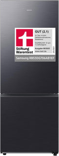 Samsung Kühl-Gefrierkombination, 203 cm, 538 l, 75 cm, Schwarz, RB53DG706AB1EF, Extra breit , Kühlschrank mit Gefrierfach