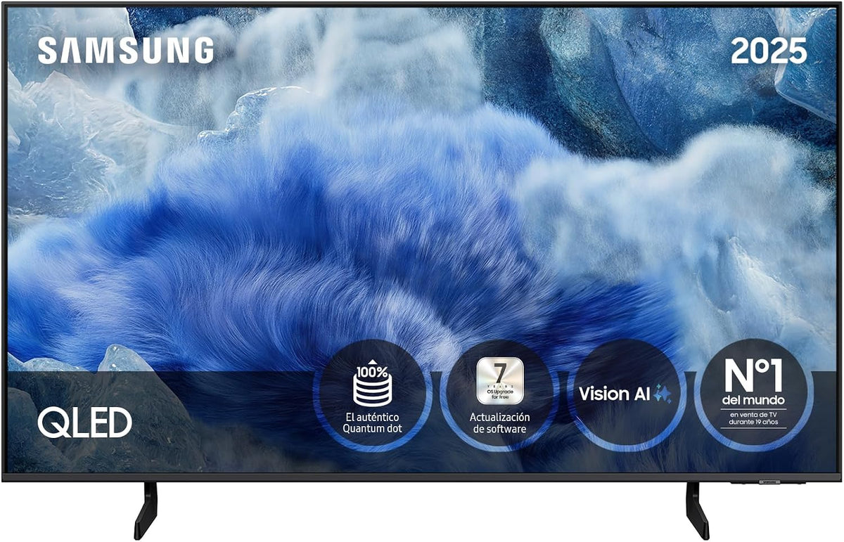 Samsung Fernseher, Schwarz, 50' TV (2025) QLED 4K UHD - TQ50Q8FAAUXXC [Länderversion, Spanisch, Portugiesisch]...[Länderversion Französisch