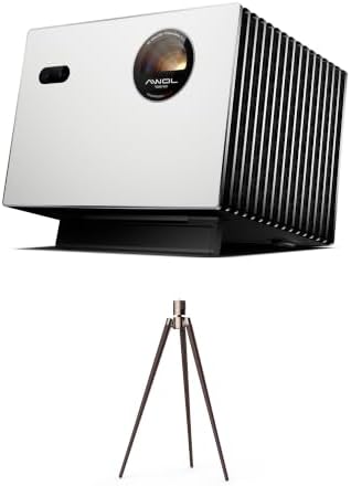 Valerion Fernseher, Schwarz, StreamMaster Plus2& Walnuss-Stativständer