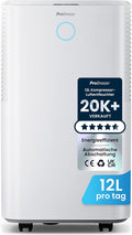 Pro Luftentfeuchter, 12 L, Weiß, Breeze OmniDry /24h Entfeuchtungsleistung - elektrisch, Feuchtigkeitssensor, Ablaufschlauch