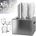 Gläserreinigungsmaschine, 1375 W, 1575 W, Edelstahl, Transparent, Elektrische Gewerbe-Gläserspülmaschine