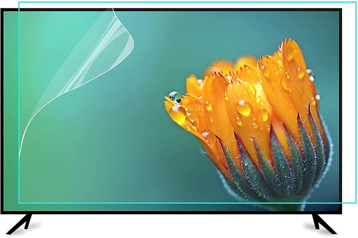 Entspiegelte TV-Schutzfolie, 75 Zoll, 46 Zoll, 55 Zoll, 570 mm, Dreilagiges PET, Schwarz