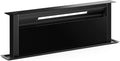 Klarstein Dunstabzugshaube, 906 m, 90 cm, Schwarz, Velaire - A++ Downdraft, ³/h Luftstrom, Touch-Bedienung, Leise