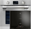 Kaiser Backofen, 60 cm, 86 L, Schwarz, EH 6339+KCT 61 FI -Set Autark Einbau XXL, mit Pyrolyse & AirFry, Touchdisplay