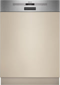 NEFF Geschirrspüler, 60 cm, Silber, S245ECS15E, N 50, Smarter XXL- Teilintegriert, Made in Germany, Spülmaschine mit Besteckschublade