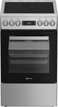 Bauknecht Elektroherd, 60 Liter, Silber, Standherd B5V8LMX / Heißluftbackofen mit 8