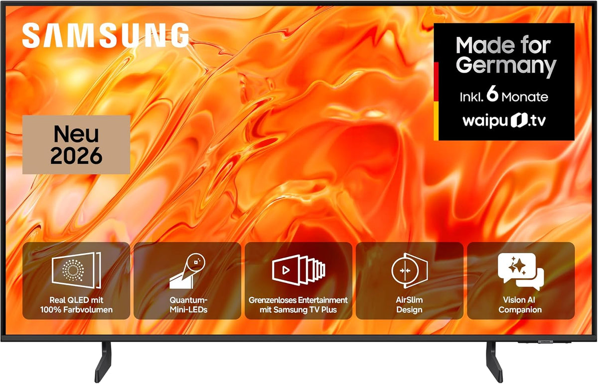 Samsung Fernseher, 50 Zoll, 125 cm, Schwarz, Smart TV, Neo QLED QN70H 4K , Quantum-Mini-LED für ultrafeine Kontraste