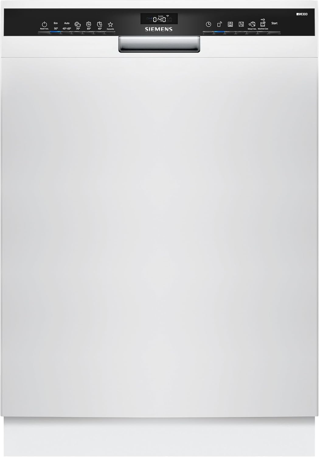 Siemens Geschirrspüler, 60 cm, Weiß, SN43HW03TE iQ300 Unterbau, Besteckkorb, smartStart, intensiveZone, varioSpeed Plus - schnelle Reinigung