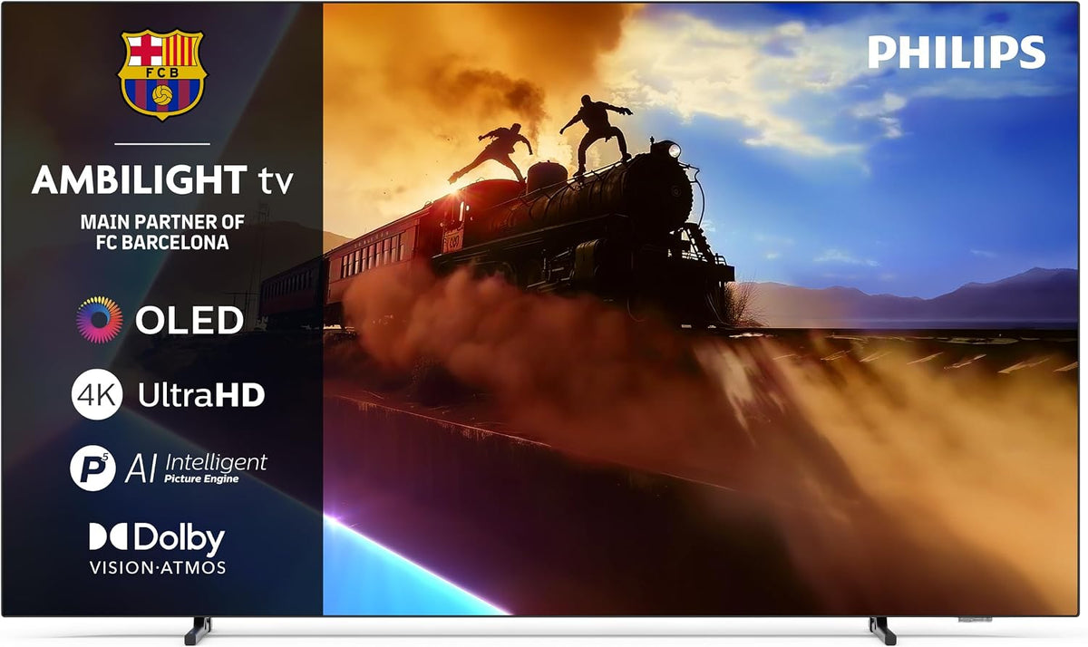 Philips Fernseher, 48 Zoll, Schwarz, Smart TV, Ambilight 48OLED760 4K OLED Smart TV - SHC5200M2 kabellose