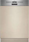 Neff Geschirrspüler, 60 cm, Silber, S145EBS16E, N 50, Smarter teilintegriert, Made in Germany, 13 Maßgedecke, starke Reinigung mit Open Dry