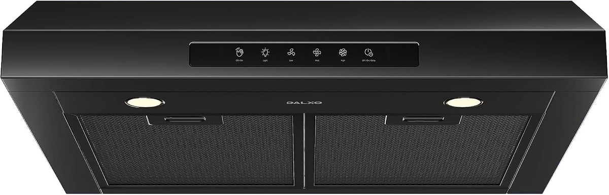 HisoHu Dunstabzugshaube, 76,2 cm, Silber/Schwarz, Unterschrank- mit 900 CFM, 4-Gang-Gestenerkennung und Touch-Bedienfeld