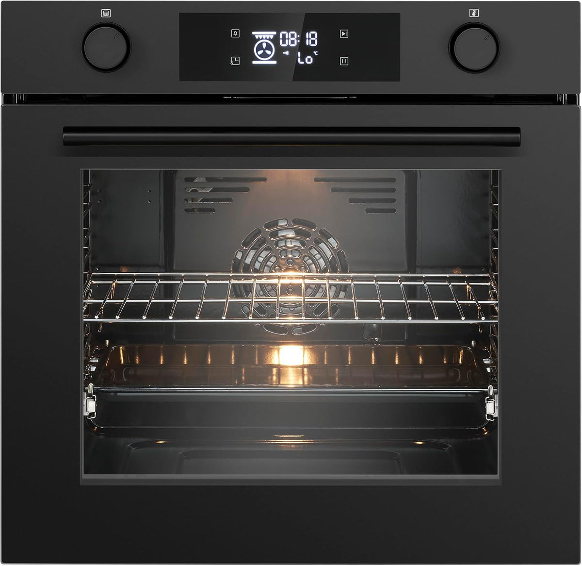 Bomann® Backofen, 60 cm, Schwarz/Silber, Einbau