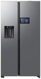 Samsung Side-by-Side-Kühlschrank, 9 Zoll, Schwarz, RS90F64EDTEF Side-by-Side AI Home, LC-Display