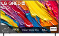 LG Fernseher, 75 Zoll, 190 cm, Schwarz, 75QNED82A6B TV 4K QNED AI TV (α7 Gen8 4K AI Prozessor, webOS 25, 60 Hz) [Modelljahr 2025]