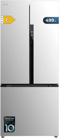 Cecotec Kühlschrank, 178x75,9 cm, 499 L, Silber, Französischer Tür- Bolero CoolMarket FD 499 Inox E., Inox, No Frost