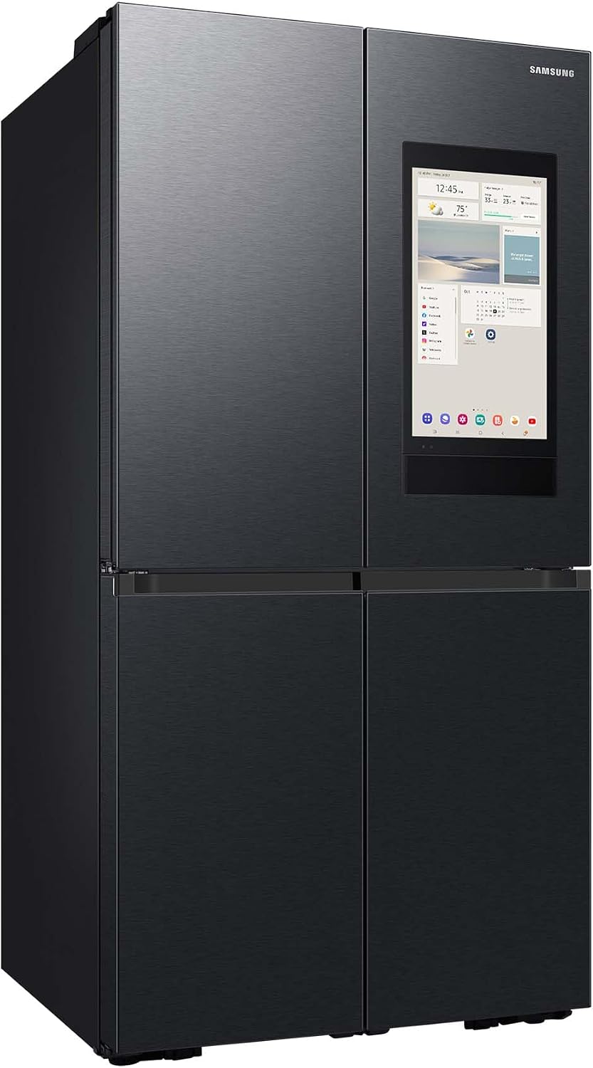 Samsung Kühlschrank, 183 cm, 636 l, Schwarz, RF65DG9H0EB1EF Family Hub French-Door- mit Gefrierfach, AI Food Manager