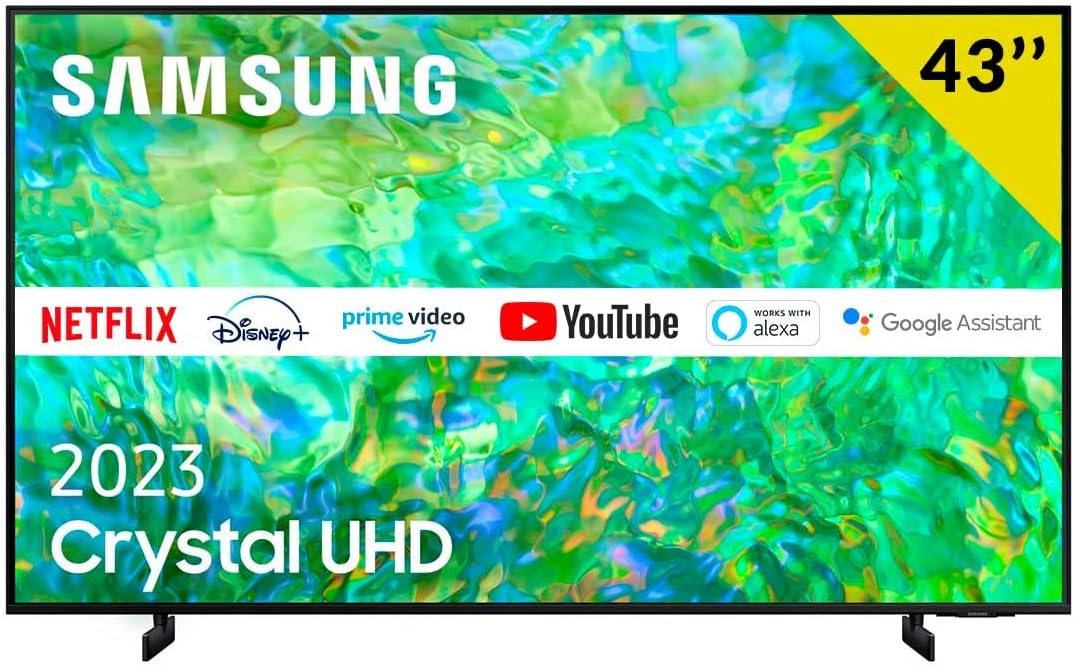 SAMSUNG Fernseher, 109,2 cm, 43 Zoll, Schwarz, Smart TV, Series 8 CU8000 Crystal UHD 4K Ultra HD Smart TV, WLAN