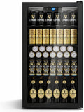 TRIUMPHKEY Getränkekühlschrank, 86 L, Weiß, 4 Ablagen, 130 Dosen, frostfrei