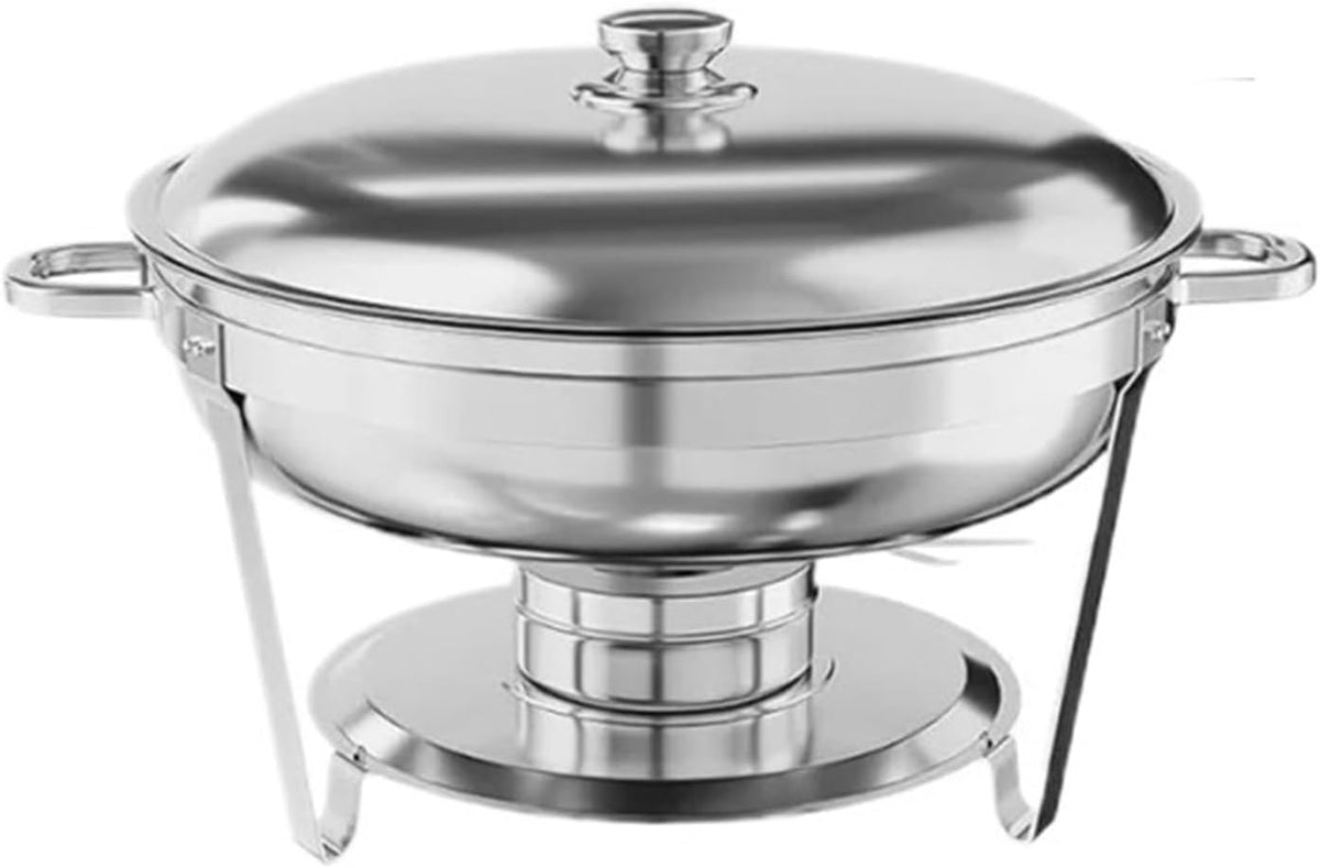 Chafing Buffetschrank, Edelstahl, Silber, Dish Buffet, Runder Chafer Und Speisenwärmer Aus Edelstahl Mit, Veranstaltungen