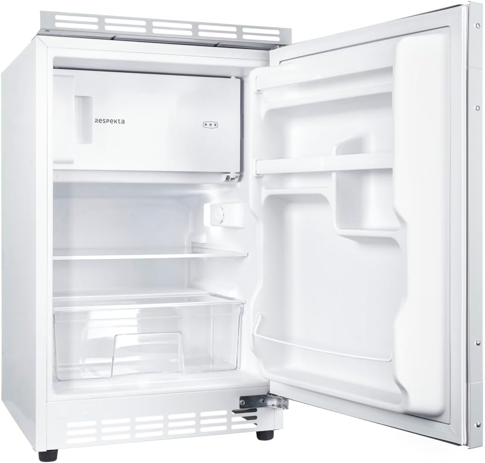 Kühlschrank, 81,5 x 49,5 cm, 82 L, Weiß, respekta Unterbau /in / / Nutzinhalt/Wechselbarer