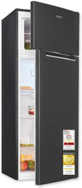 Exquisit Kühl-Gefrierkombination, 142,6 cm, 206 l, Weiß, Inoxlook, Klasse D