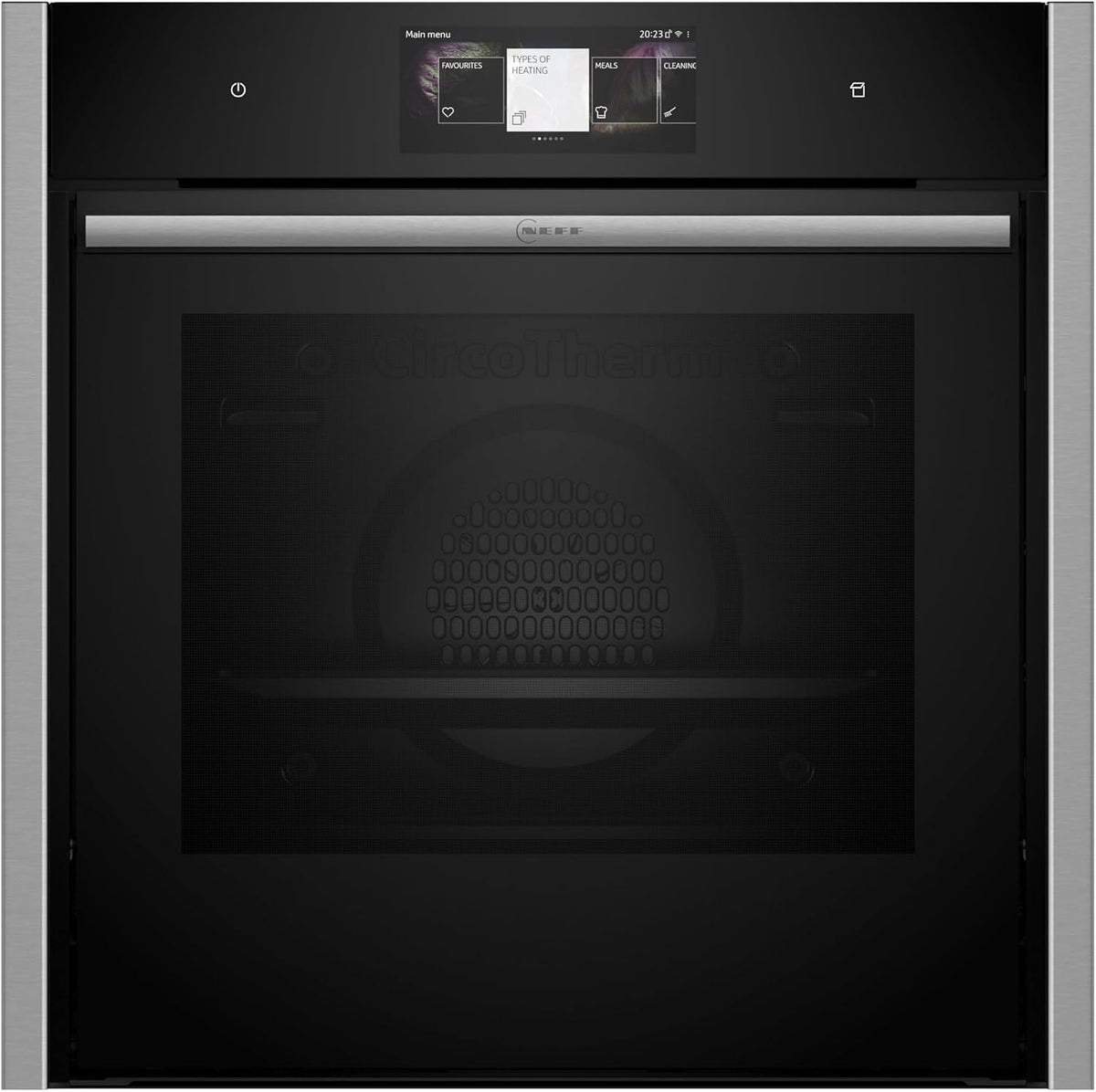 NEFF Backofen, 60 x 60 cm, Schwarz, B64FT33N0, N 90, Einbau-Dampf, Integrierbarer, Slide&Hide, Full Touch TFT-Display