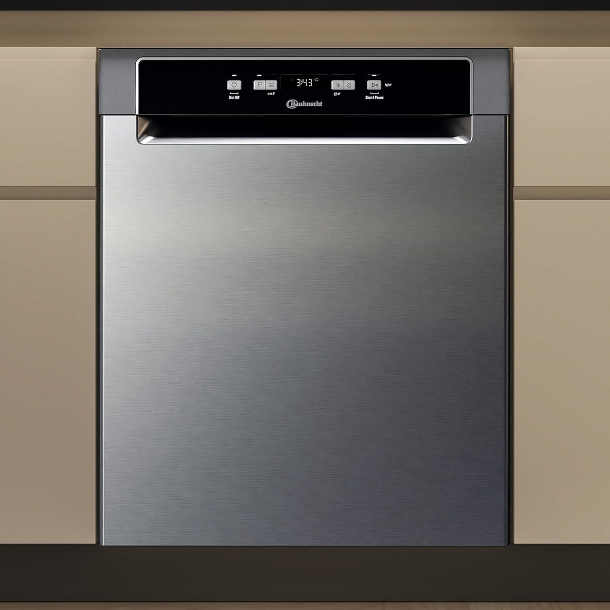 Bauknecht Geschirrspüler, 60 cm, Weiß, BK4UB14BN7A0X Unterbau- / /ActiveDry, automatisches Türöffnungssystem/Startzeitvorwahl/MultiZone
