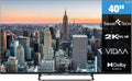 Fernseher, 40 Zoll, Schwarz, Smart TV, Smart Tech 40FV02 V Smart TV VIDAA mit Full HD Auflösung