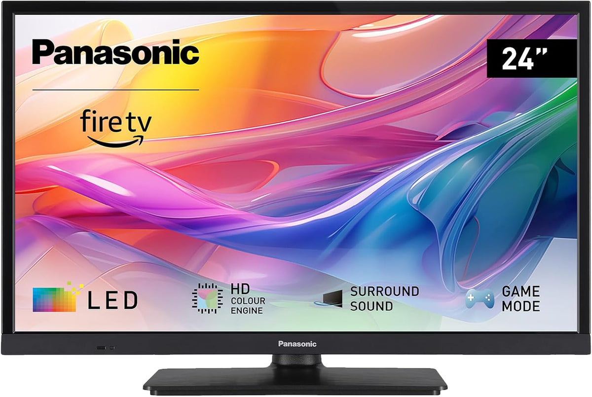 Panasonic Fernseher, 24 Zoll, Schwarz, TV-24S50AEZC, HD LED TV, Fire TV