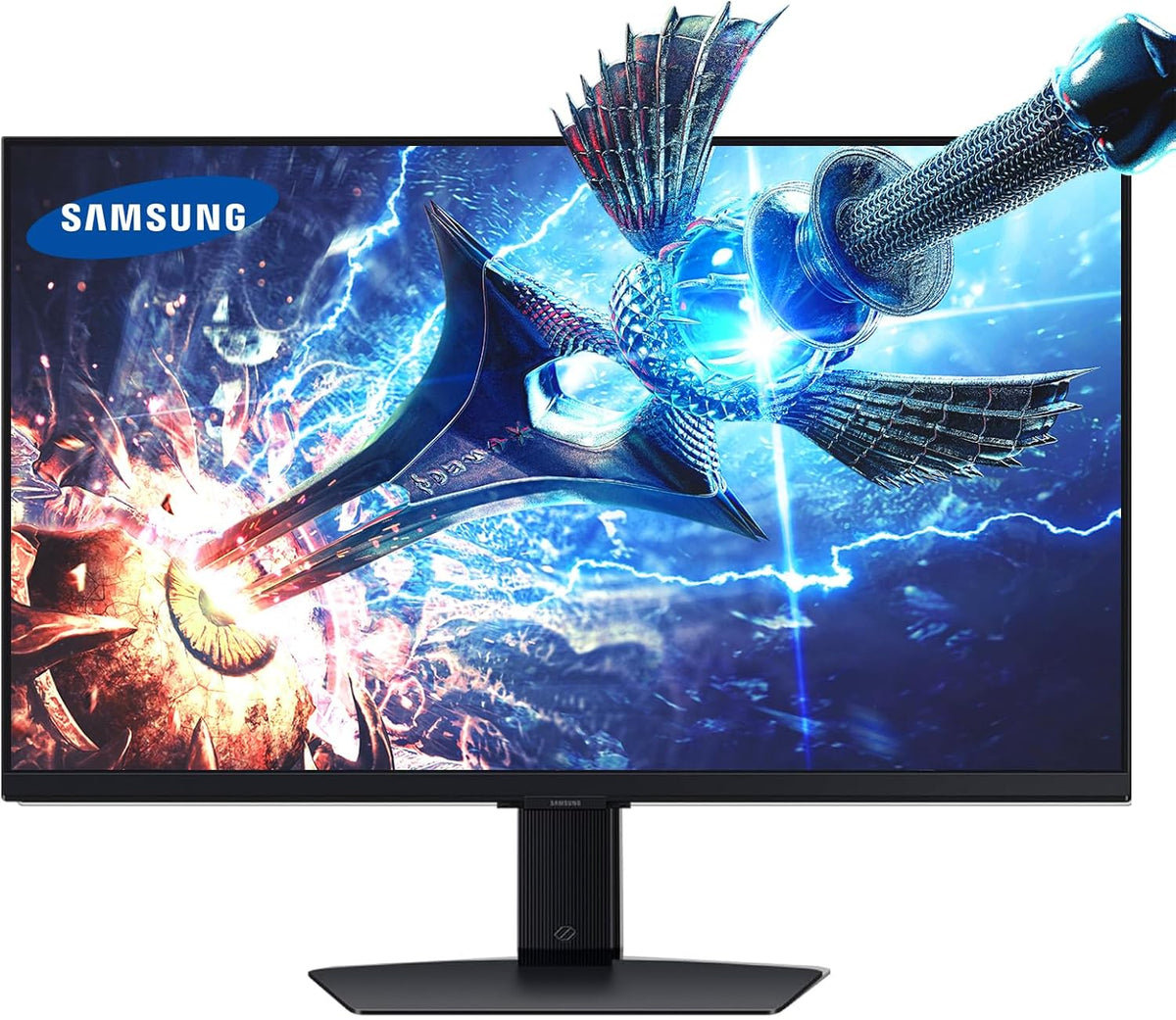Samsung Monitor, 68,6 cm, 27 Zoll, Schwarz, Odyssey 4K UHD Gaming, 144 Hz, 1 ms, schnelles IPS, G-Sync-kompatibel