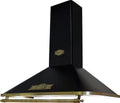 Kaiser Dunstabzugshaube, 90 cm, 910m, Schwarz, Empire A 9315 EmECO Exklusive Designer Retro • Kaminhaube