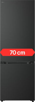 LG Kühl-Gefrierkombination, 465 L, Schwarz, GBBW726AEV Fit&Max Kühl-Gefrier-Kombination, No Frost, Klasse A