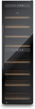 Caso Weinkühlschrank, Schwarz, WineExclusive 180 Smart - Design für bis zu 180 Flaschen -, LED beleuchtet, mit Wi-Fi Modul und App