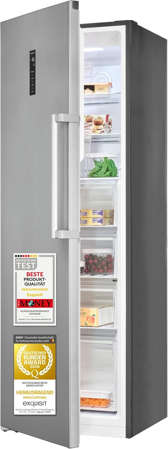 Exquisit Gefrierschrank, 274 l, Weiß, No Frost