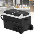 Kompressor Kühlschrank, ≤45 dB, 240 V, 24 V, 50 L, Weiß, Kühlbox mit Gefrierfach Doppeltür Dualzonen Auto Kühlbox
