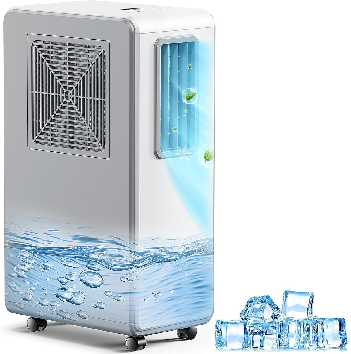 Luftentfeuchter, Weiß, 4-in-1 Mobile Klimaanlage& Luftkühler, Klimageräte Belüftung