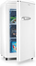 Klarstein Gefrierschrank, 60 Liter, Weiß, Laika - Gesamtvolumen, Thermostat mit 5 Stufen, 0 bis -18 °C, 3 Einschübe