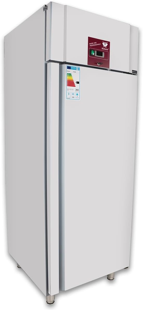 Beeketal Gefrierschrank, 539 L, 230 V, Silber, Gastro Edelstahl Tiefkühlschrank GS-580B, Gewerbe Umluftkühlung, automatische Abtauung