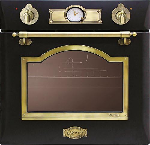 Kaiser Gasherd, 60 cm, 67 L, Schwarz/Silber, Empire EG 6345 Em Einbau Gasbackofen Autark/ /Einbau- / Gas