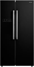 HSBS Side-by-Side-Kühlschrank, 548 L, 347 L, 201 L, Schwarz, M548NFINVBKE++, No Frost, Inverter-Kompressor, Kühlteil + Gefrierteil
