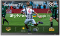 SYLVOX Fernseher, 32 Zoll, Schwarz, Outdoor TV, 1500 Nits Full Sun Readable, IP55 wasserdichte