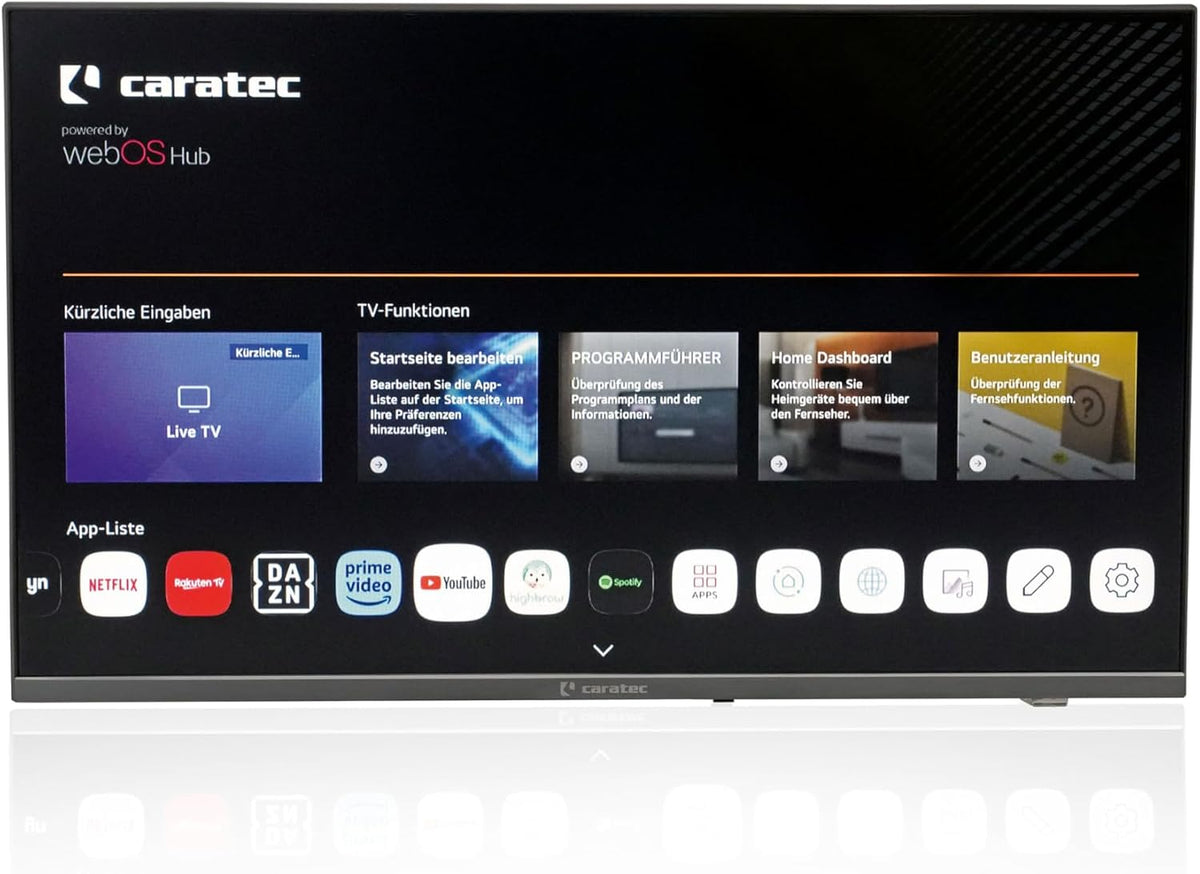 Caratec Fernseher, 80 cm, 12 V, Schwarz, Smart TV, Vision CAV322E-S (32') LED Caravan Smart TV mit webOS