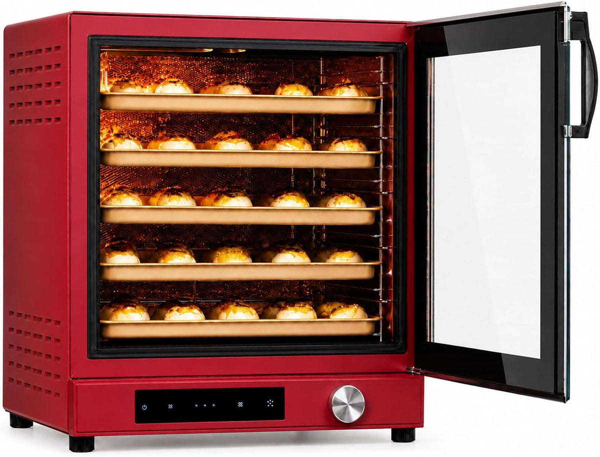 BDJSN 80l Gewerblicher Heißluftofen, 510 × 590 × 565 mm, 2800 W, 80 l, 80l, Schwarz